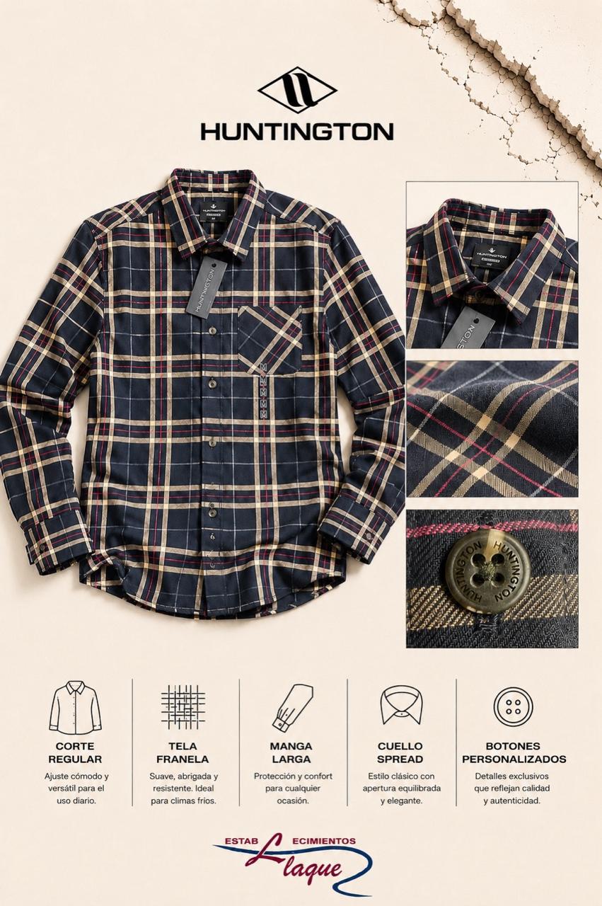 Camisa Huntington manga larga OI26