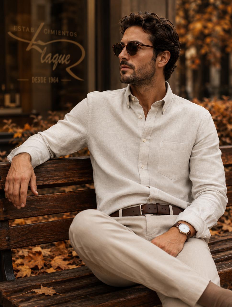 Camisa Pierre Cardin manga larga OI26