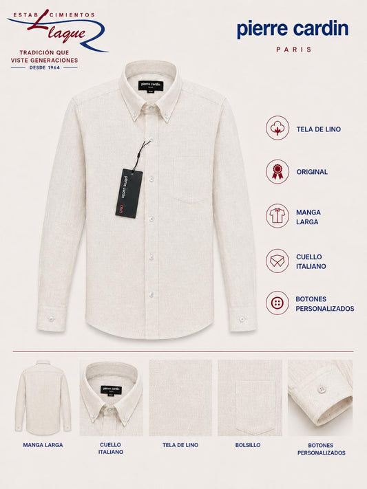 Camisa Pierre Cardin manga larga OI26