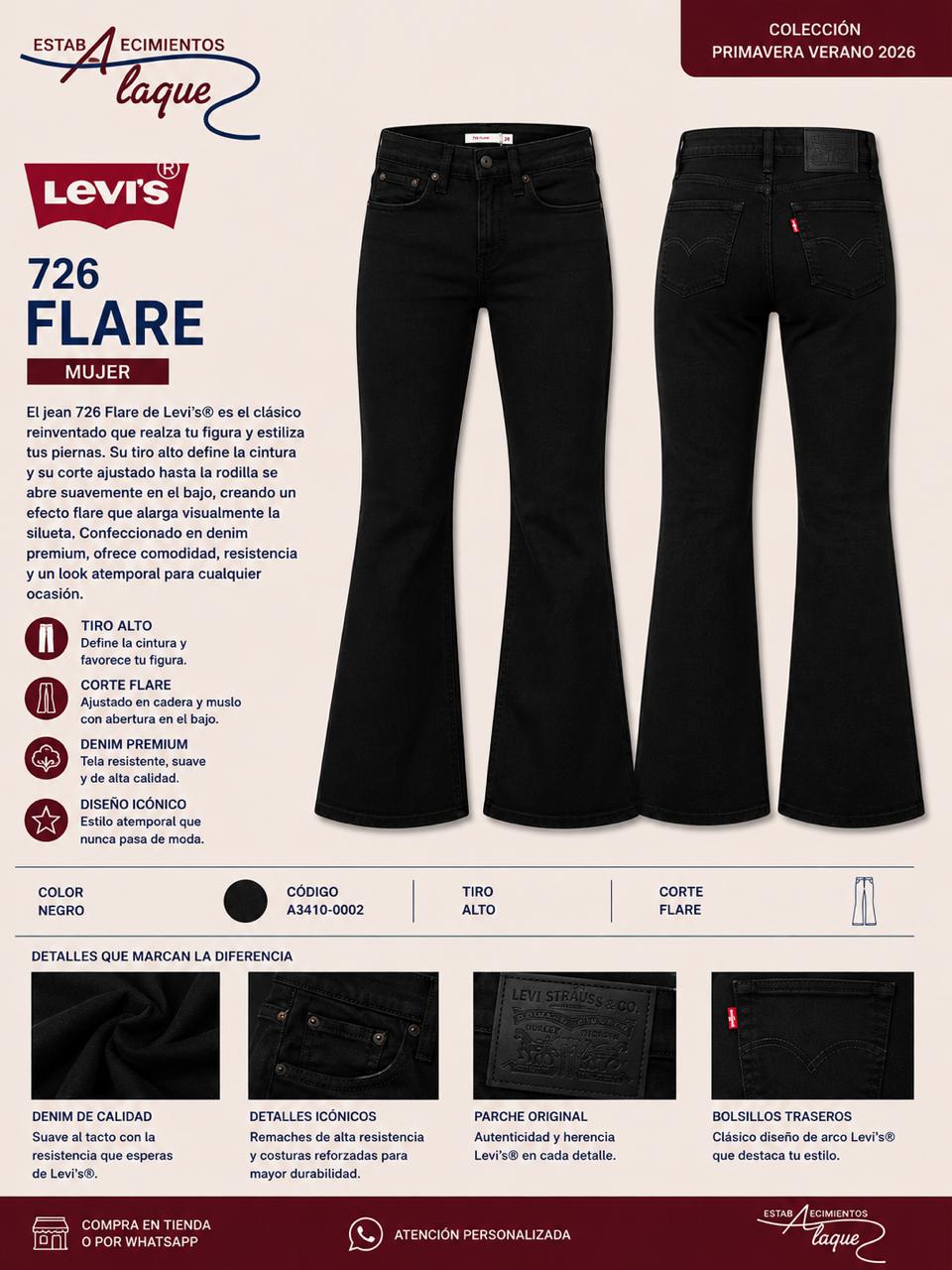 Pantalon Levi's Dama Flare OI26