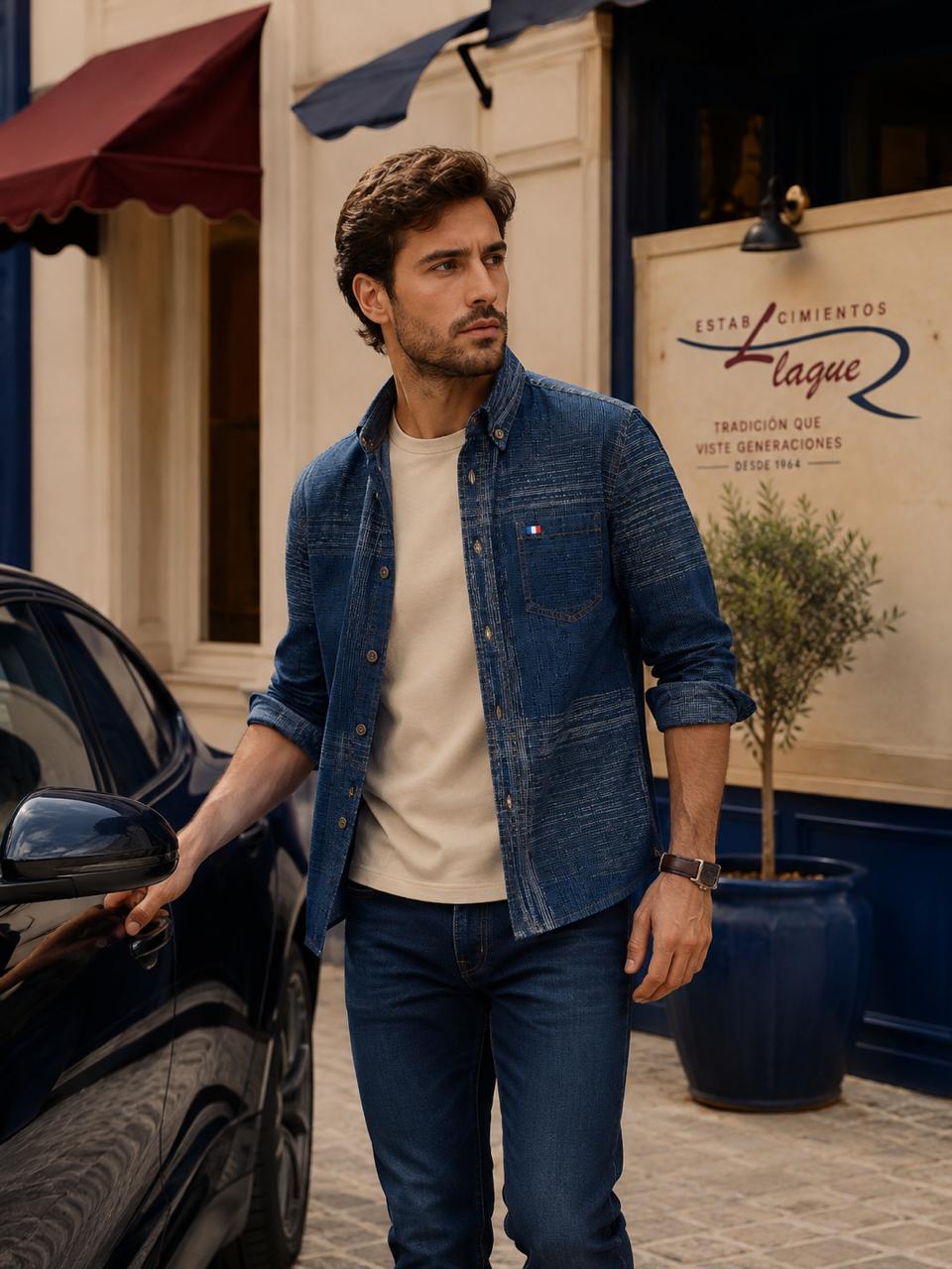 Camisa Pierre Cardin manga larga OI26
