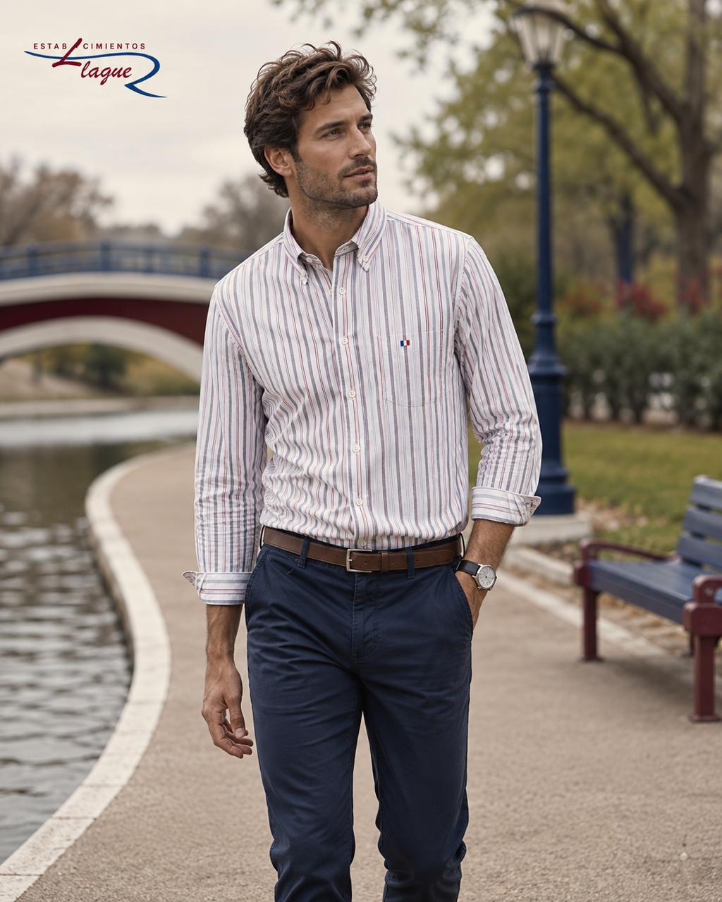 Camisa Pierre Cardin manga larga OI26