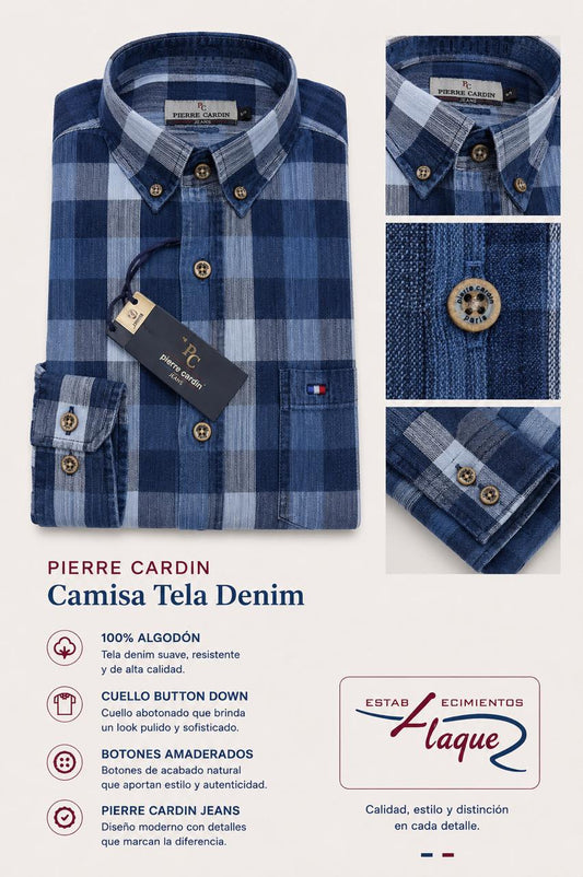 Camisa Pierre Cardin manga larga OI26