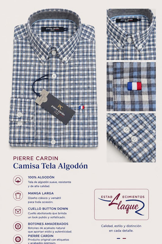 Camisa Pierre Cardin manga larga OI26