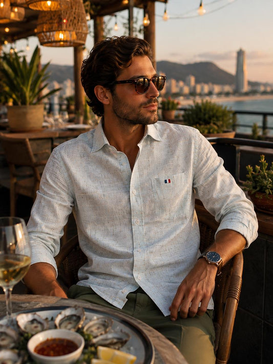 Camisa Pierre Cardin manga larga OI26