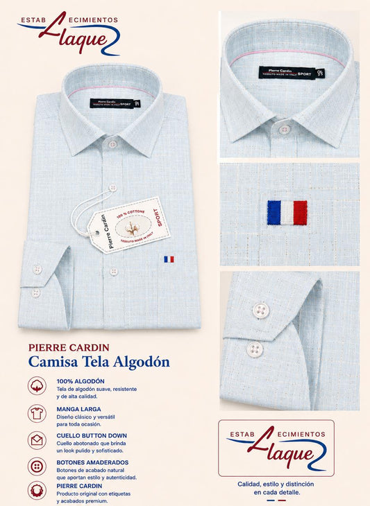 Camisa Pierre Cardin manga larga OI26