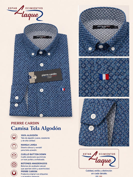 Camisa Pierre Cardin manga larga OI26