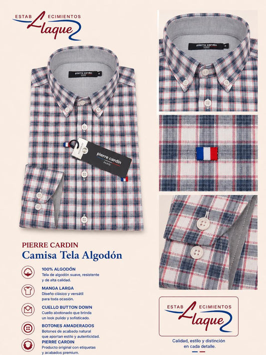 Camisa Pierre Cardin manga larga OI26