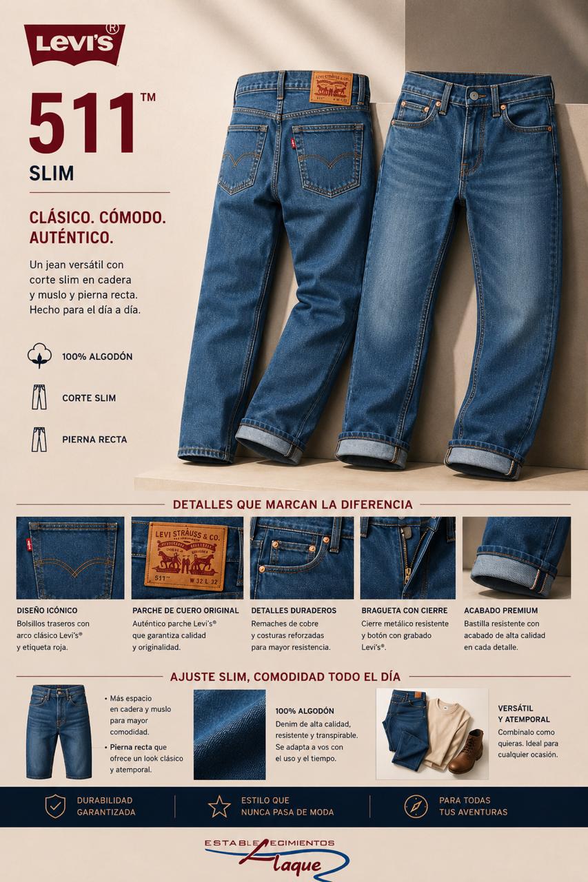 Pantalon Levis 511 OI26