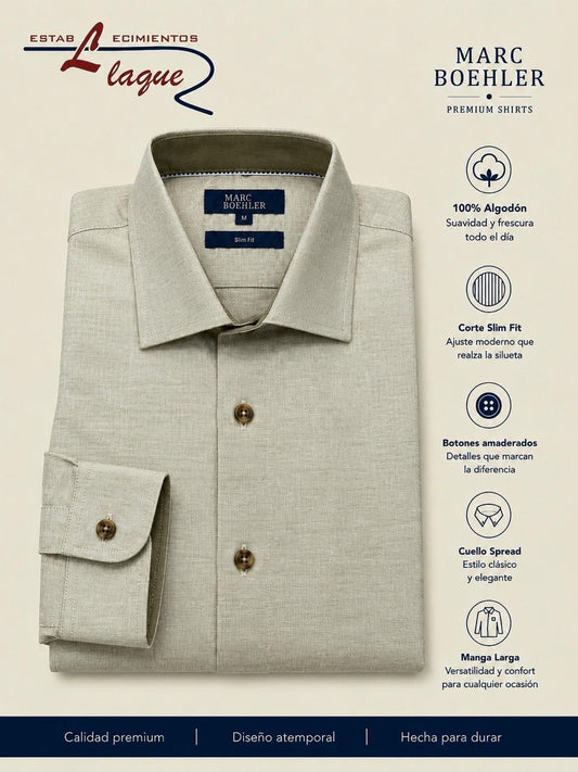 Camisa Marc Boehler manga larga OI26