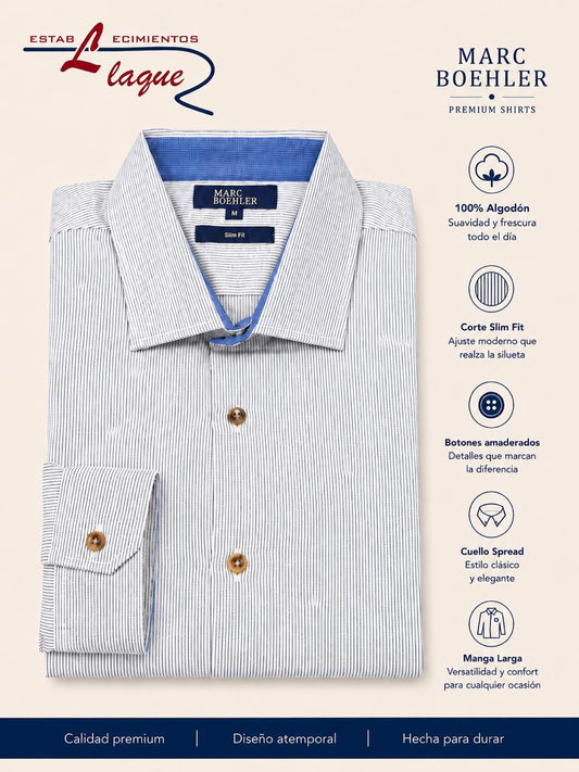 Camisa Marc Boehler manga larga OI26