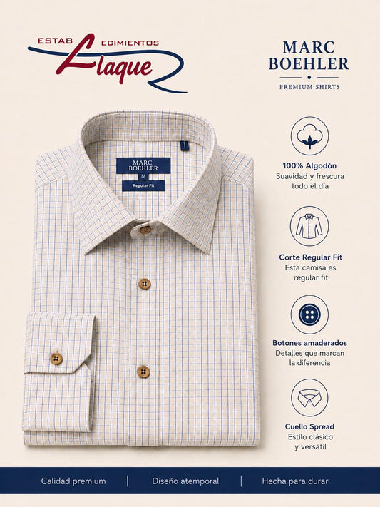 Camisa Marc Boehler manga larga OI26
