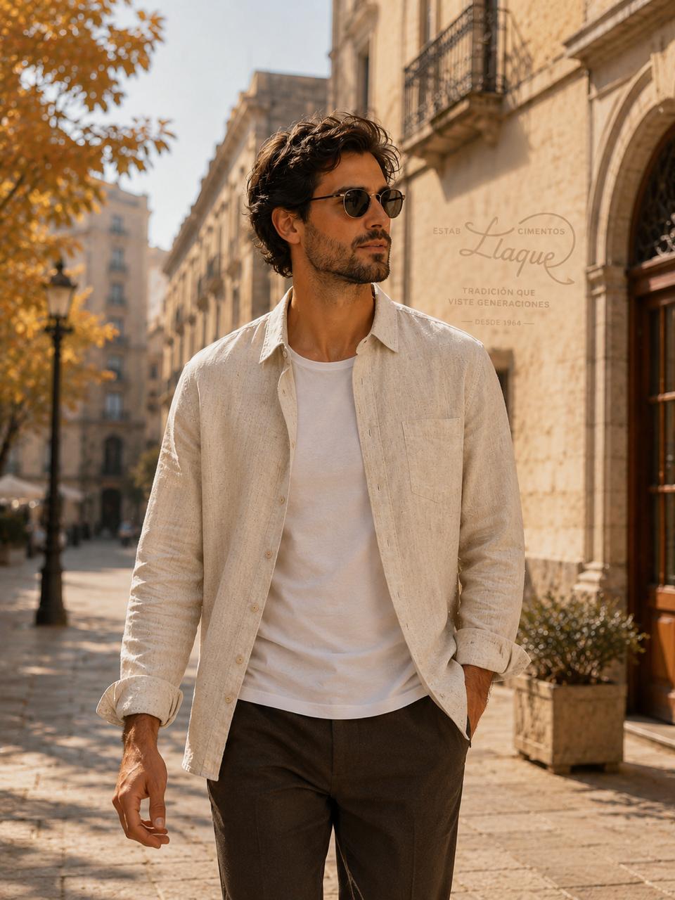 Camisa Pierre Cardin manga larga OI26