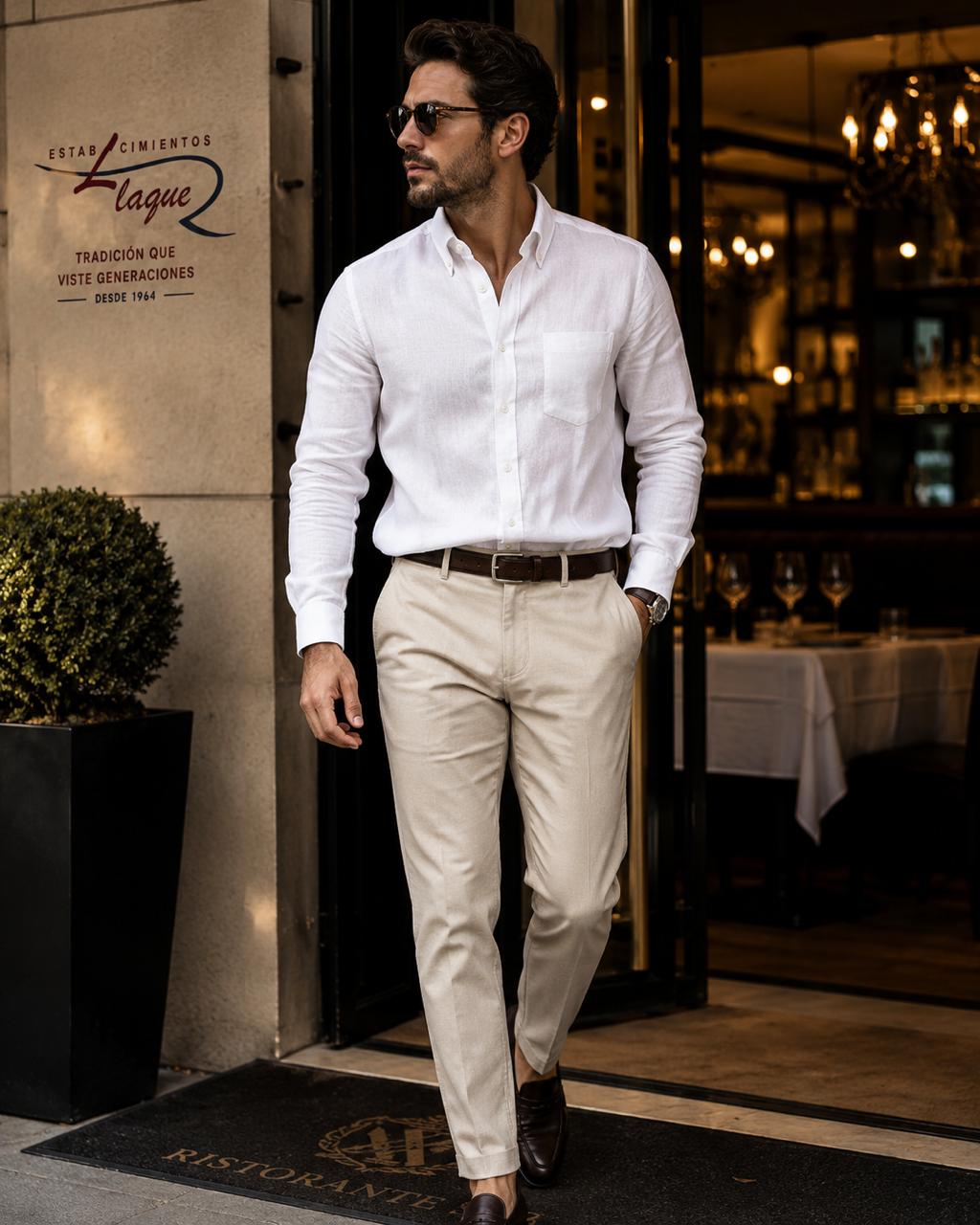 Camisa Pierre Cardin manga larga OI26