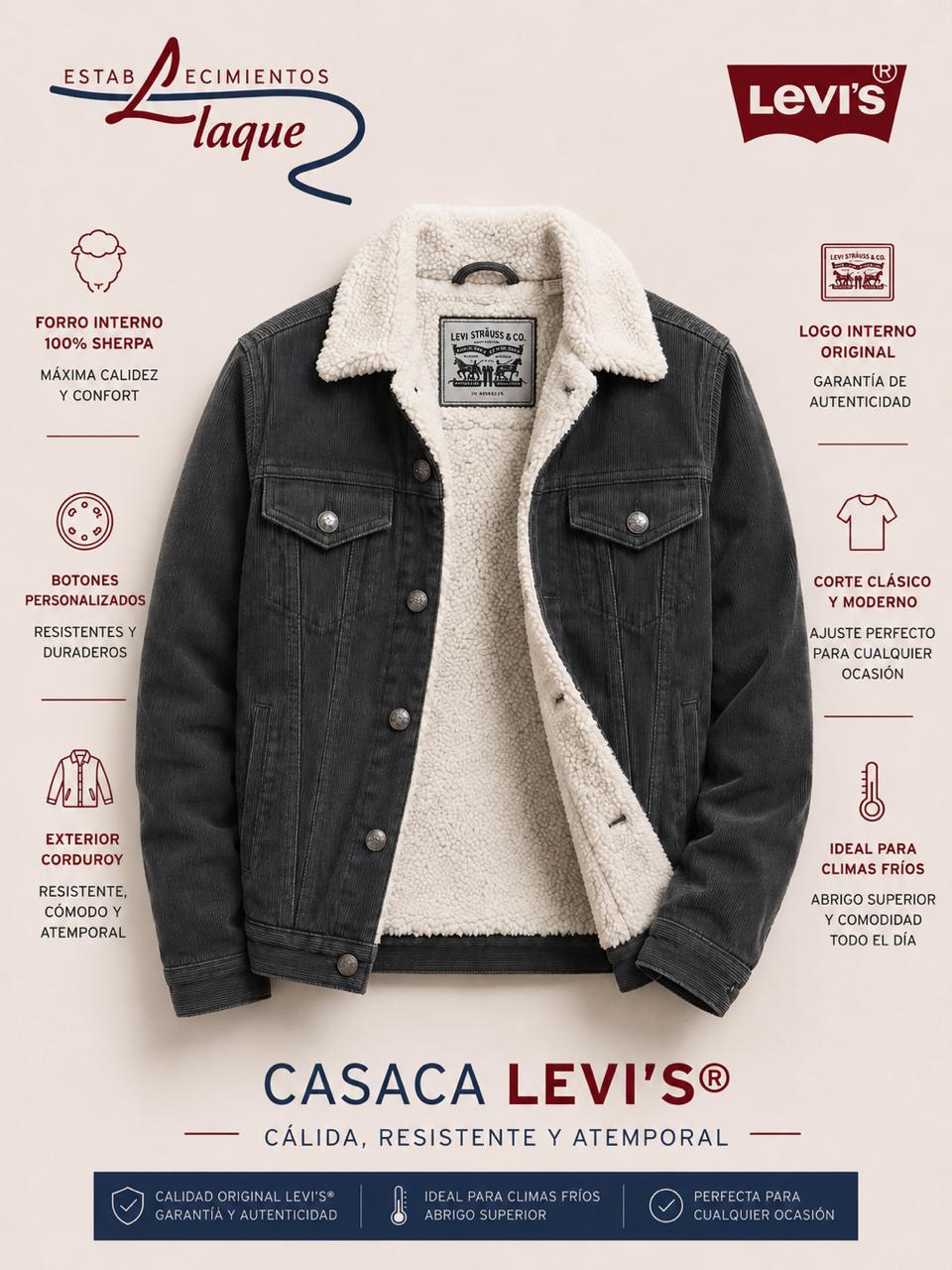 Casaca Levis Corduroy OI26