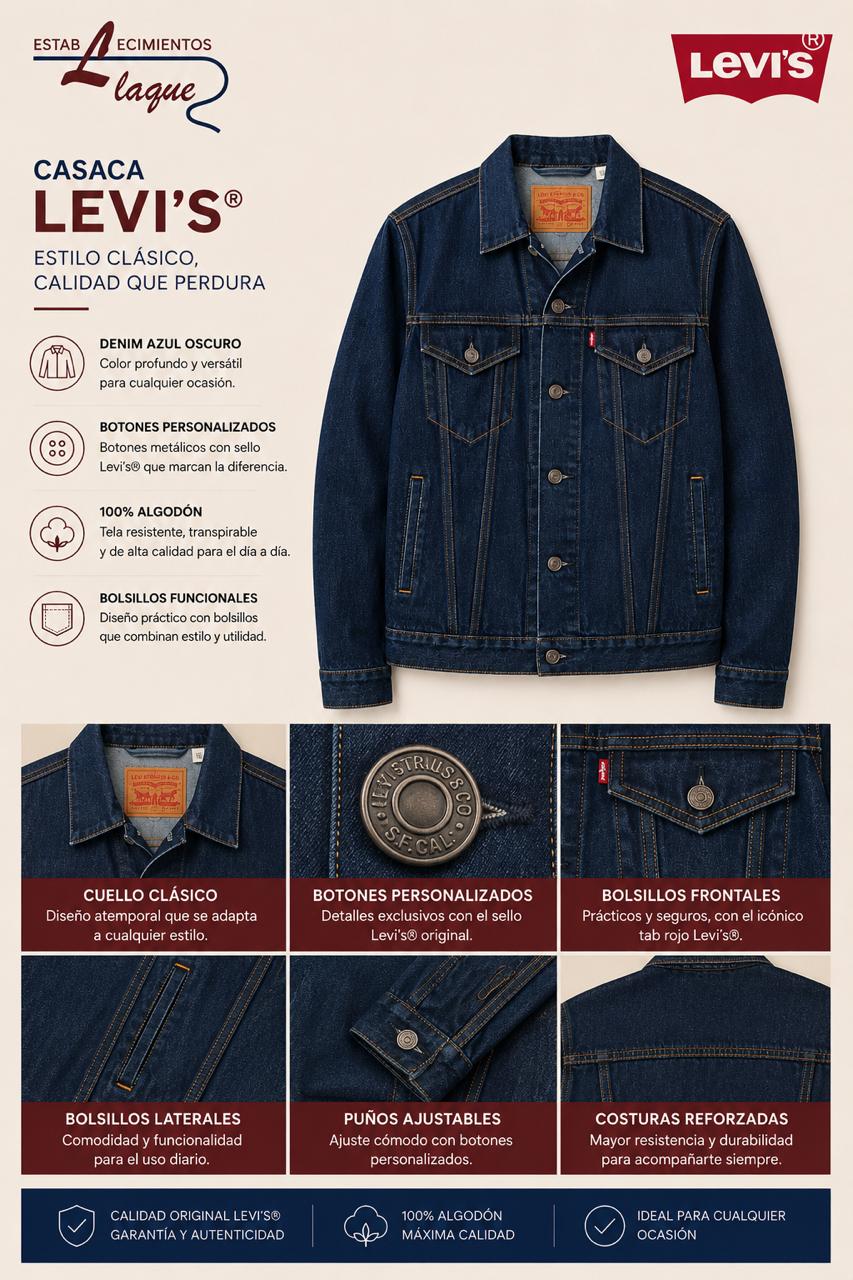 Casaca Levis Denim Clásica OI26