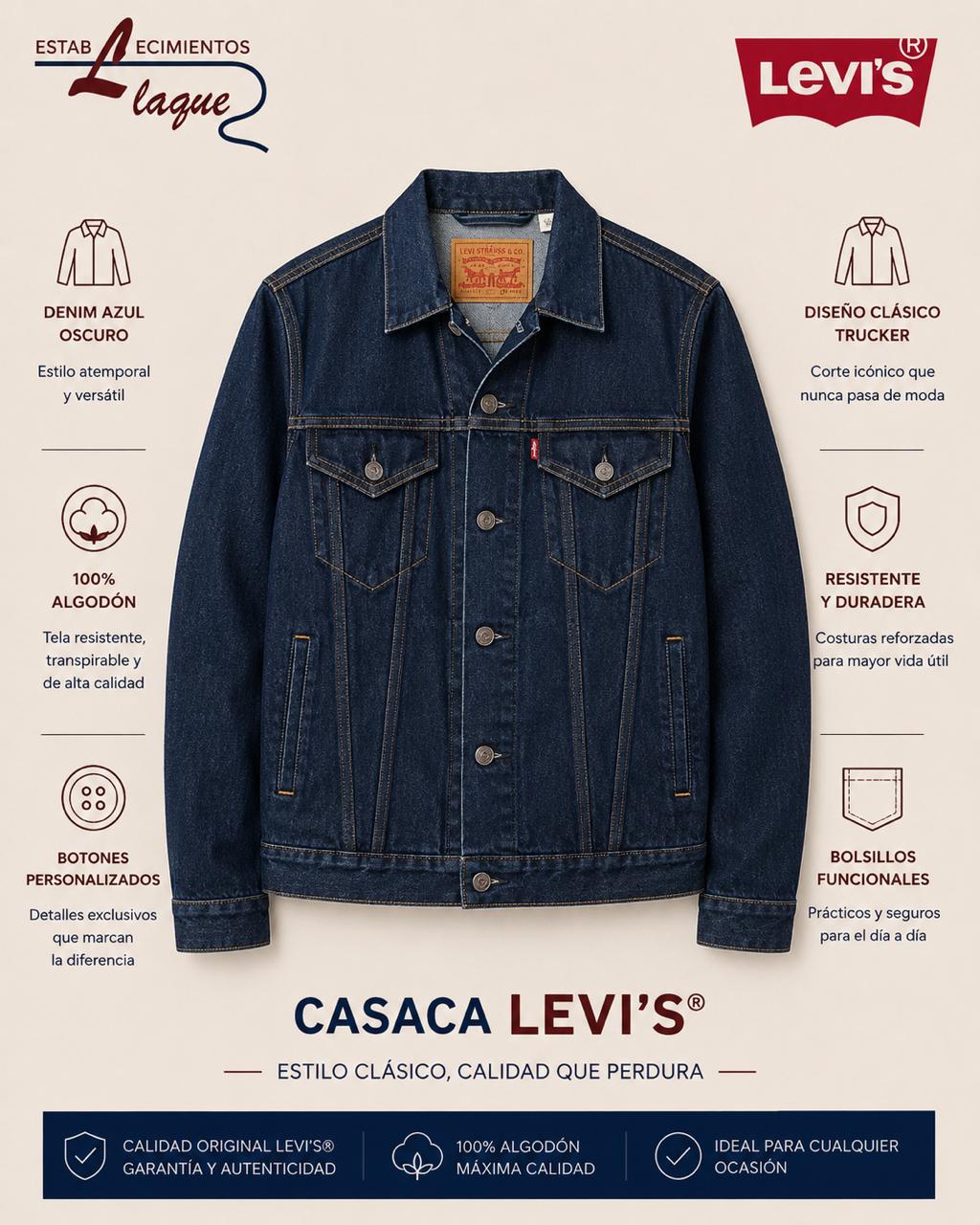 Casaca Levis Denim Clásica OI26